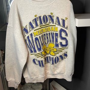Men’s Vintage U of M 1997 National Champions Crewneck